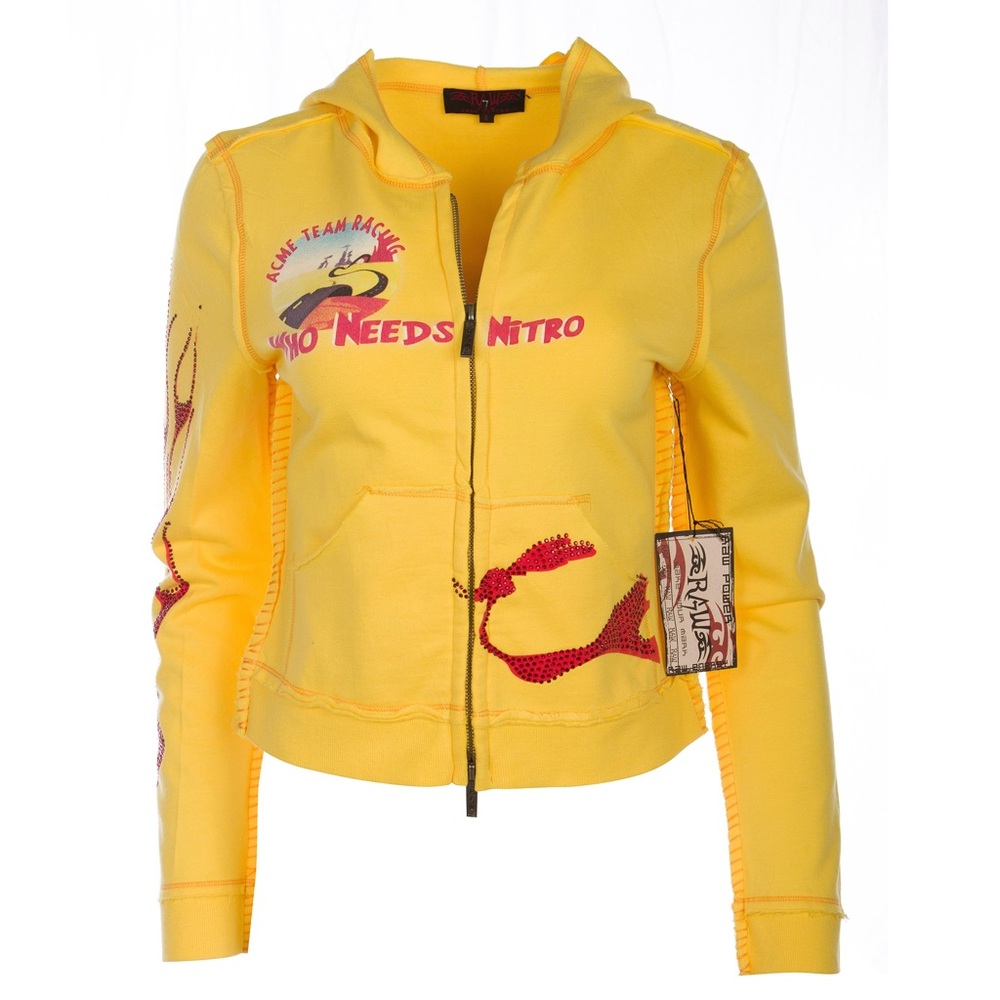 Raw7 x Looney Tunes Wile E. Coyote Hoodie - Yellow
